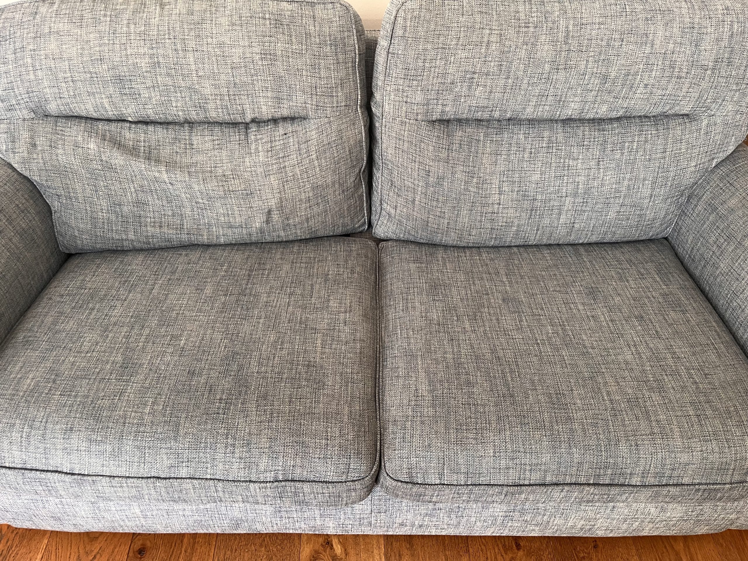 Fabric sofa after professional upholstery cleaning